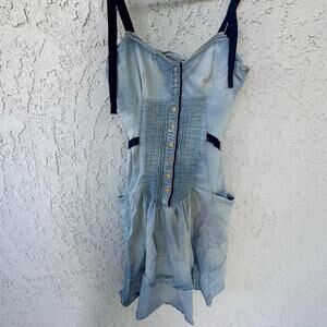 Y2k blue dress